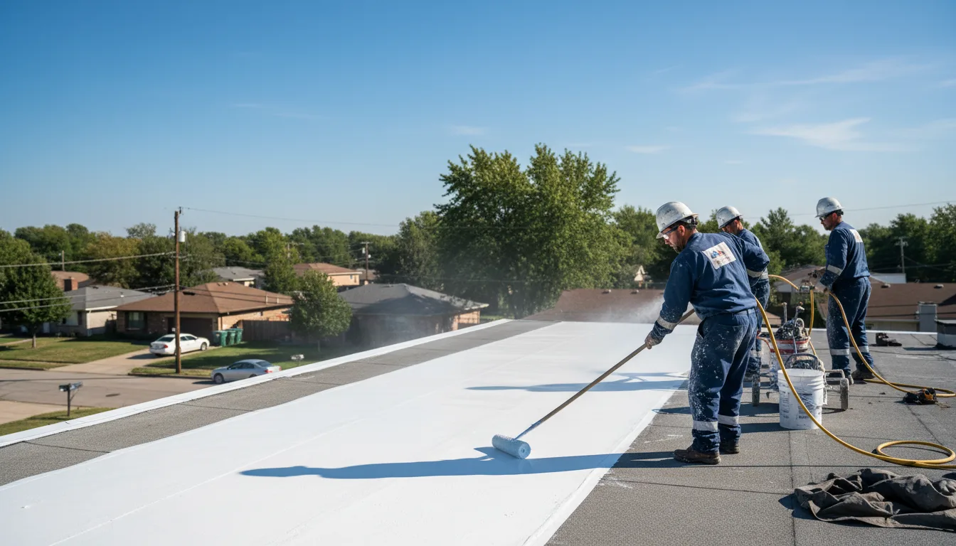 Commercial roof coating in Elkhart, IN near me